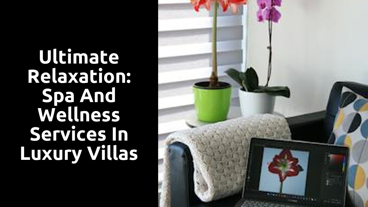 Ultimate Relaxation: Spa and Wellness Services in Luxury Villas