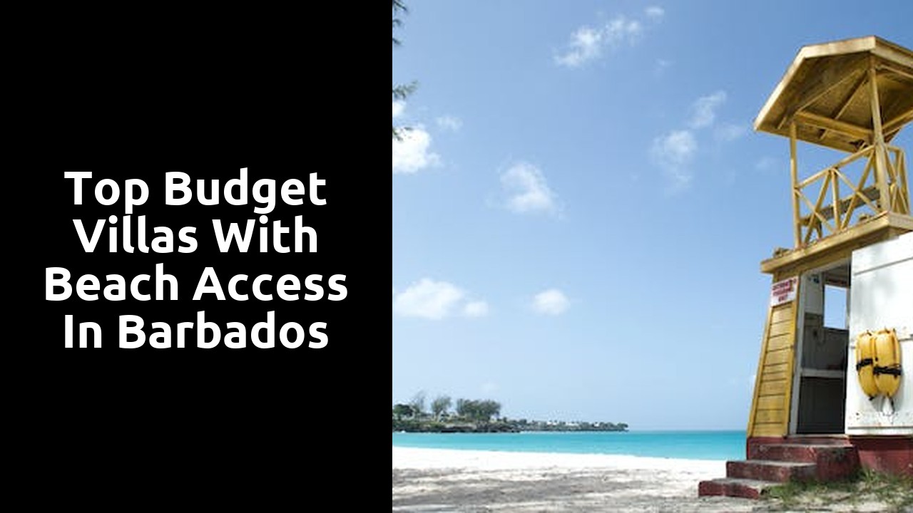 Top Budget Villas with Beach Access in Barbados